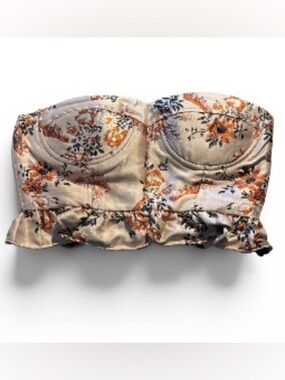 Endless Rose Strapless Floral Bustier NWT